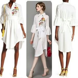 Rhinestone Embellished & Embroidered Shirt…